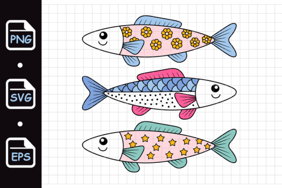 Bringing the Cute Decorative Cartoon Fish Trio to Life in Your Creative Projects