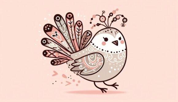 Cute Quail Art with Spots: Your New Design Asset