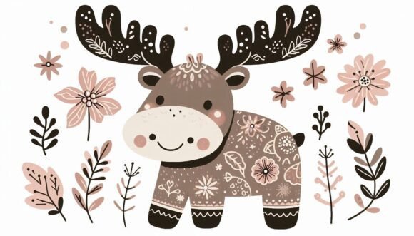 Elevate Designs with a Cute Moose Calf