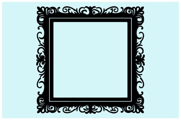 Elevate Designs with Vintage Decorative Frame Silhouettes