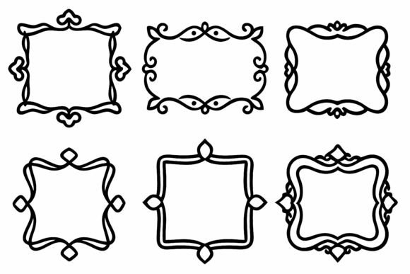 Elevate Your Designs: The Timeless Power of Black and White Ornamental Frames