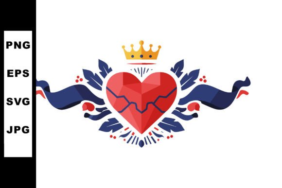 Elevating Brand Identity: The Strategic Power of the Heart Emblem with Crown and Decorative B