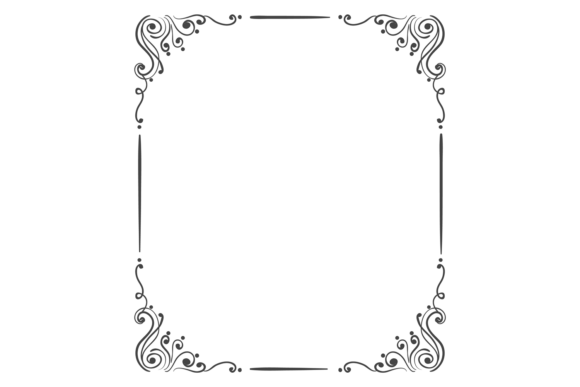 Elevating Brand Perception with the Ornate Corner Border Decorative Swirl L
