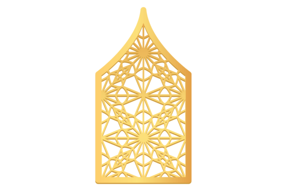 Elevating Spaces with the Golden Decorative Window Lattice Ornament