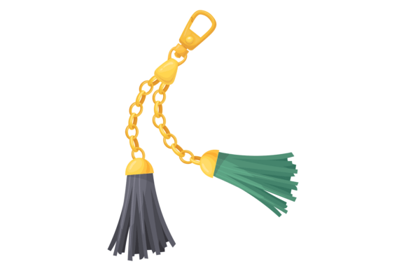 Elevating Style and Design with the Decorative Tassel Trinket and Golden Chain