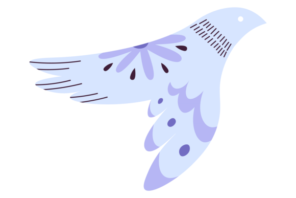 Evaluating Decorative Bird Folk Pattern Motif Color for Modern Design Projects