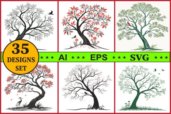 Evaluating the Decorative Ornamental Tree Vector Bundle for Design Projects