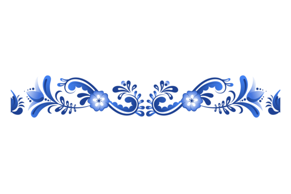 Floral Ornate Swirly Elements for Design