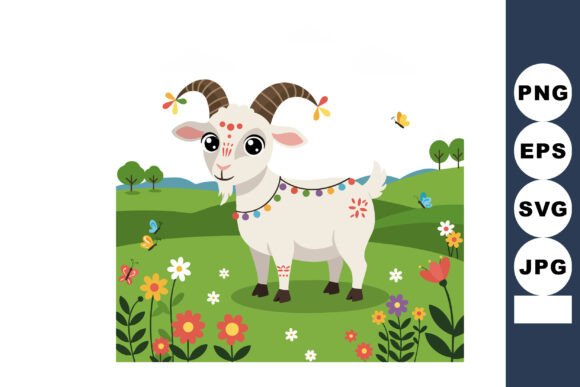 Leveraging Cute Goat with Decorative Markings in Co for Strategic Brand Differentiation