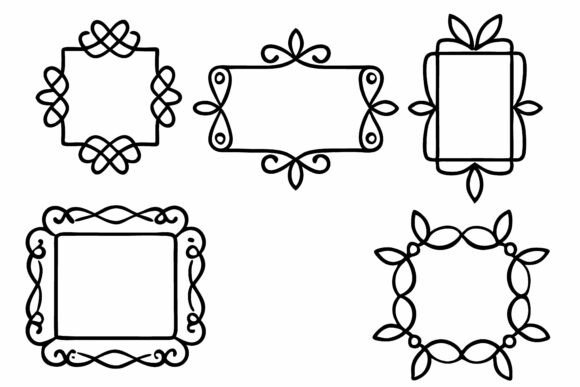 Ornate Decorative Frames Black Outline: A Designer's Guide
