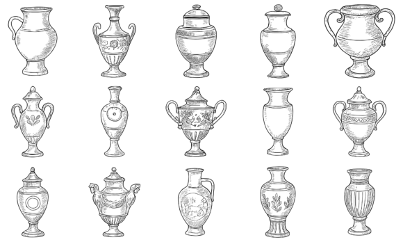 Revitalizing Your Space with a Vintage HandDrawn Decorative Vase