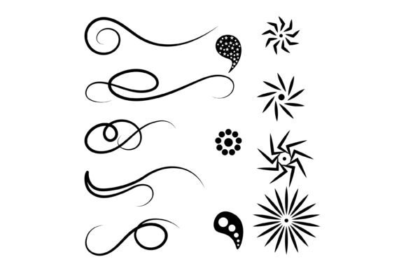 Strategic Application of Decorative Swirls and Symbols Vector Assets in Modern Design