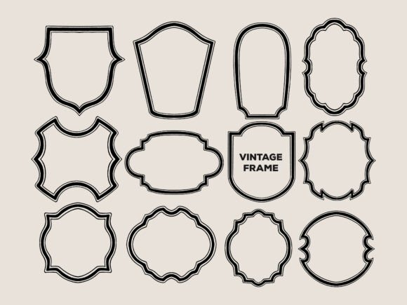 Strategic Applications of Vintage Retro Ornamental Decorative Bord in Modern Branding