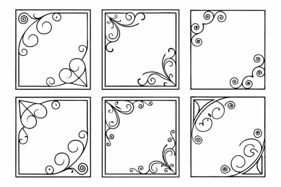 Strategic Visual Framing: Leveraging Decorative Square Frames with Scrollwork for Brand Elevation