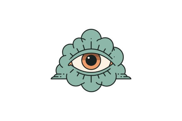 Unlocking the Mystical Power of the Abstract Single Eye with Decorative Petals in Modern Design