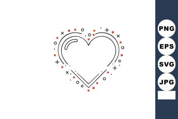 Why the Heart Shape with Abstract Decorative Dot is Your Next Go-To Design Element